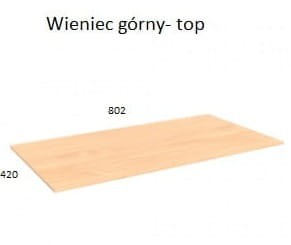 Wieniec MTW-03 Wuteh do szaf Profi Max 80 cm – wymiary i grubość 18 mm