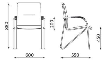 Krzesło Samba chrom Nowy Styl