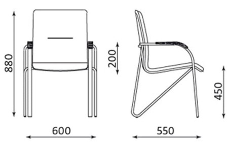Krzesło konferencyjne Samba kolor Nowy Styl