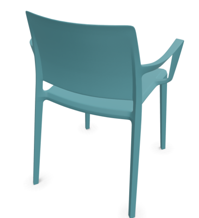 Yuni krzesło ramowe plastikowe 4L z podłokietnikami