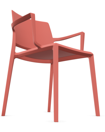 Yuni krzesło ramowe plastikowe 4L z podłokietnikami