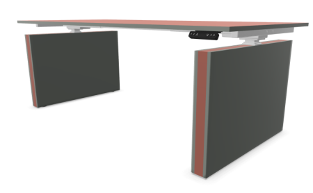 Biurko elektryczne SKY-44 180×80 z zabudowaną nogą  Wuteh