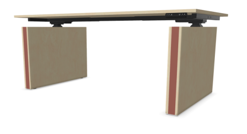 Biurko elektryczne SKY-43 160×80 z zabudowaną nogą  Wuteh