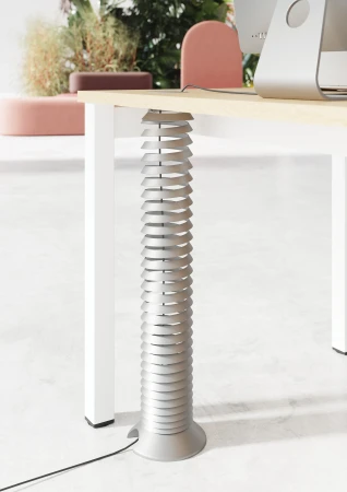 Pionowy kanał kablowy  KB-10  SKY do biurek regulowanych elektrycznie Wuteh