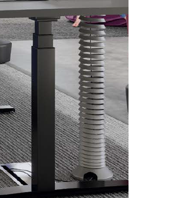 Pionowy kanał kablowy  KB-10  SKY do biurek regulowanych elektrycznie Wuteh