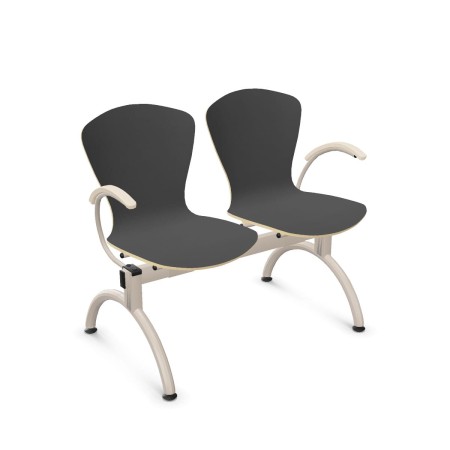 Ławka Bingo-2 ARM wood alu Nowy Styl