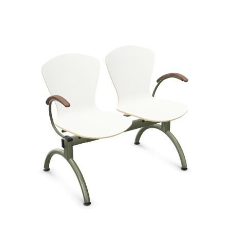 Ławka Bingo-2 ARM wood alu Nowy Styl