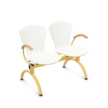 Ławka Bingo-2 ARM wood alu Nowy Styl