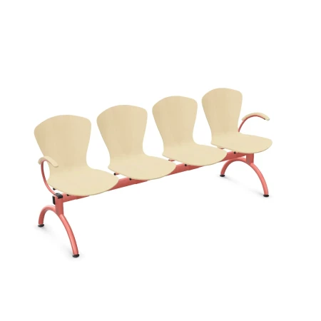 Ławka Bingo-4 ARM wood alu Nowy Styl (1)