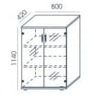 Wymiary witryny RM-6 Wuteh Profi 80x114h