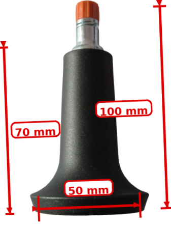 Wysoka stopka Rollyx do fotela Profim – wymiary