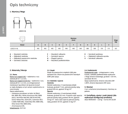 Krzesło konferencyjne Loco II Nowy Styl