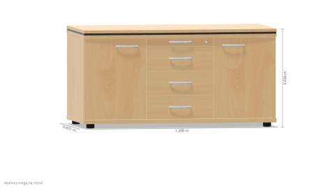 Komoda KA-4 do zestawu gabinetowego OSKAR – Wuteh