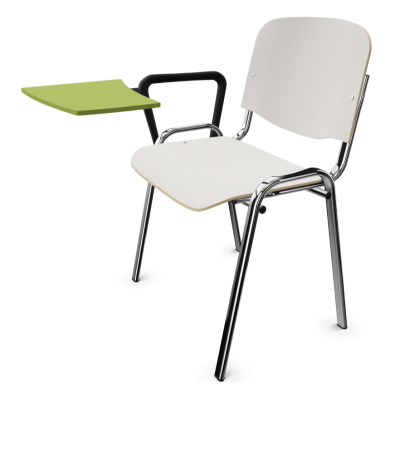 Krzesło ISO Wood TR z laminowanym pulpitem zielony