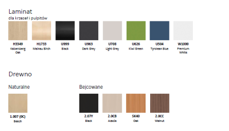 Krzesło ISO CR  wood TR z pulpitem Nowy Styl