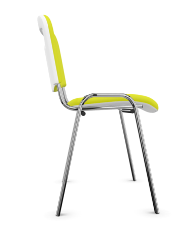 Krzesło ISO Bianko chrom biały plastik Nowy Styl