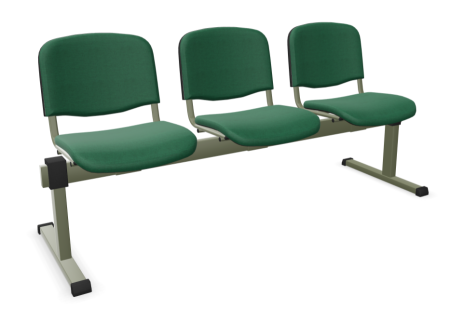 Ławka ISO 3 osobowa Nowy Styl tapicerowana do poczekalni