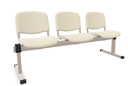 Ławka ISO 3 osobowa Nowy Styl tapicerowana do poczekalni