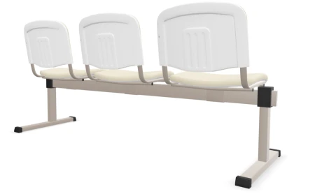Ławka ISO 3 osobowa Nowy Styl tapicerowana do poczekalni