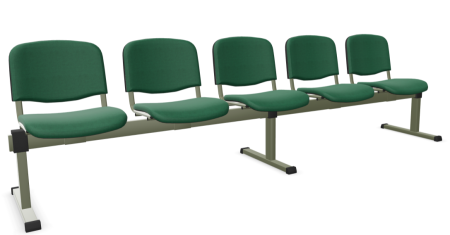 Ławka ISO 5 osobowa Nowy Styl tapicerowana do poczekalni