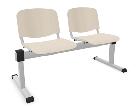 Ławka ISO 2 osobowa wood Nowy Styl tapicerowana