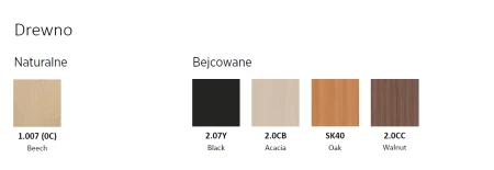 Ławka ISO 2 osobowa wood Nowy Styl tapicerowana