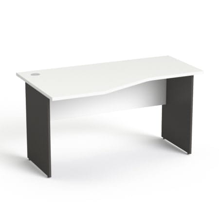 Sove SV-22 Biurko biurowe lewe z przelotką blatu (80/70x140)