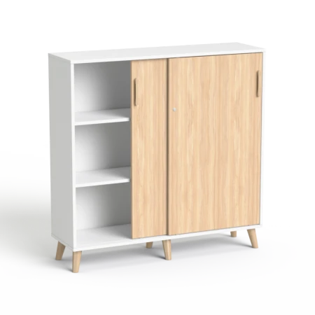 Sove SV-13D Szafa niska biała-dab 120x119,4h 3 OH