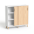 Sove SV-13D Szafa niska biała-dab 120x119,4h 3 OH