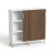 Sove SV-13D Szafa niska  biala-orzech 120x119,4h 3 OH