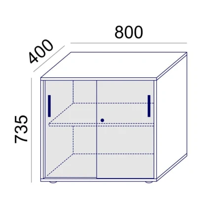 Sove SV-16D Szafka przybiurkowa  rysunek 80x73,5h