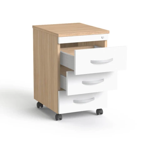Sove SV-18  Kontener z  zamkiem dab_ bialy 34x54,5h
