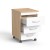 Sove SV-18  Kontener z  zamkiem dab_ bialy 34x54,5h