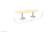 stol SK-14 Wuteh jasny buk z srebrna podstawa