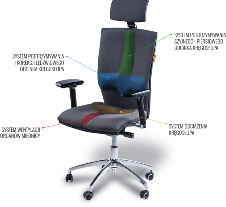 Kulik System Elegance K4 – budowa fotela i system ergonomicznego podparcia pleców