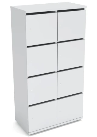 Locker podwójny z wrzutnią LC-8Z Wuteh 420 × 800 × 1530 mm – szafa skrytkowa Wuteh