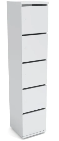 Locker pojedynczy z wrzutnią LC-5Z Wuteh 420 × 400 × 1890 mm – szafa skrytkowa Wuteh