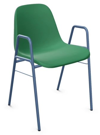 Krzesło Beta W z plastikowym kubełkiem i podłokietnikami