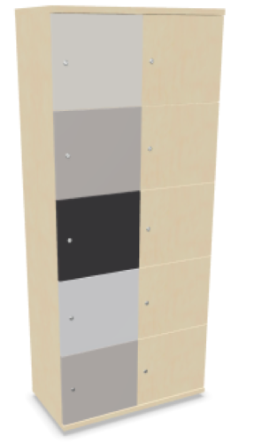 Locker podwójny LC-10 Wuteh 420 × 800 × 1890 mm