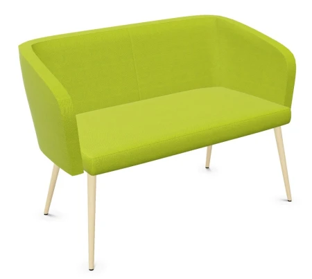 Sofa dwuosobowa HELLO! DUO-LWM 4L Nowy Styl na nogach bukowych – widok z przodu