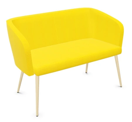 Sofa dwuosobowa HELLO! DUO-LWM 4L – tapicerowane siedzisko i oparcie