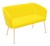 Sofa dwuosobowa HELLO! DUO-LWM 4L – tapicerowane siedzisko i oparcie