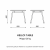 Stolik Hello Table Nowy Styl rysunek techniczny z wymiarami