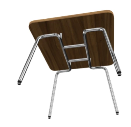 Stolik biurowy Hello Table na chromowanych nogach