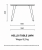 Stolik Hello Table LWM Nowy Styl rysunek techniczny z wymiarami