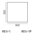 Wymiary biurka prostego Wuteh REVO 1-800x800 mm