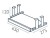 Wymiary pulpitu pod klawiaturę PU-5 Wuteh 650 × 275 × 120 mm