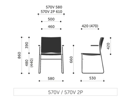 Krzesło konferencyjne Ariz 570V Profim