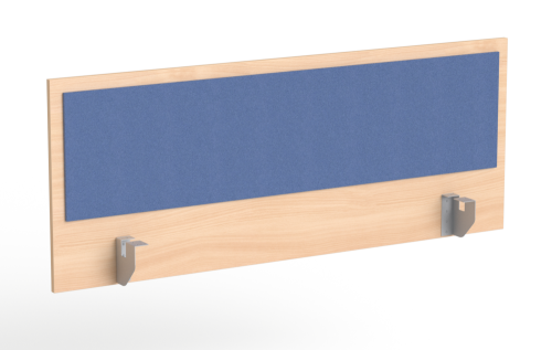 Przegroda biurkowa PN-3 Wuteh 1400 × 550 mm – płytowa z nakładkami tapicerowanymi