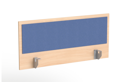 Przegroda biurkowa PN-2 Wuteh 1200 × 550 mm – płytowa z nakładkami tapicerowanymi